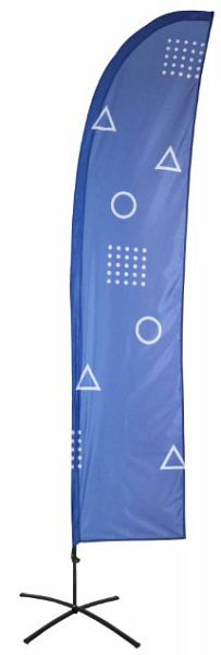 Showdown Displays Beachflag Budget Wind-Form XL Druck, BFBW-XLG