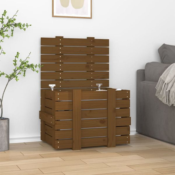 vidaXL Truhe Honigbraun 58x40,5x42 cm Massivholz Kiefer, 824996