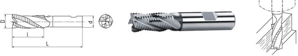 ELMAG HSS Co8-Schaftfräser DIN 844, Ø 13,0 mm (kurz), 72507