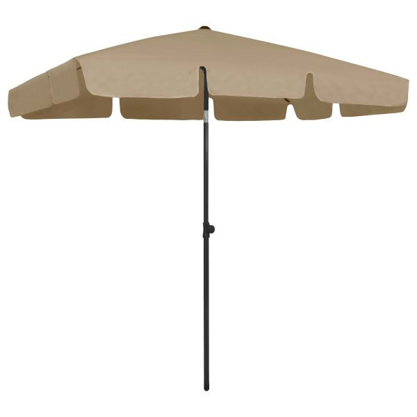 vidaXL Strandschirm Taupe 200x125 cm Abmessung, 314730, 8720286149850