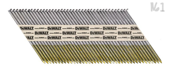 DeWalt Streifennagel DNPT 2.8 x 63mm 34Grad, VE: 2200 Stück, Ringschaft Blank, DNPT28R63Z