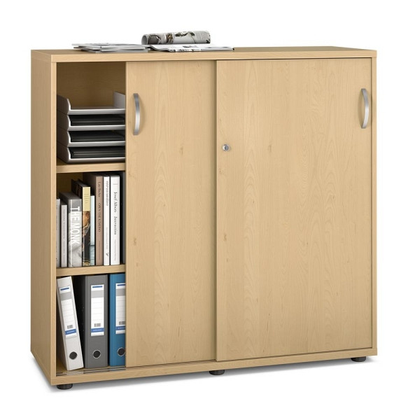 Deskin Schiebetürenschrank MULTI MODUL-PRO, Buchedekor, B 1200 x H 1140 x T 420 mm, 352216