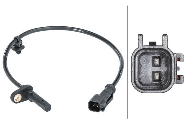 HELLA Sensor, Raddrehzahl, 12V, 2-polig, 6PU 012 679-601