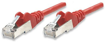 INTELLINET Netzwerkkabel, Cat5e, SF/UTP, CCA, RJ45-Stecker/RJ45-Stecker, 7,5 m, rot, 330688
