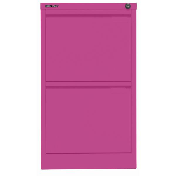 Bisley Hängeregistraturschrank, einbahnig, 2 HR-Schubladen, 681 fuchsia, 3623681