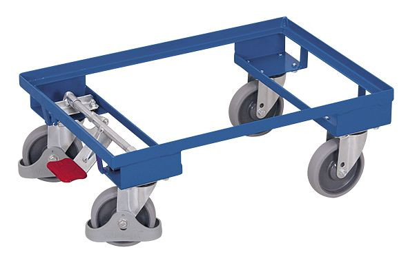 VARIOfit Euro-System-Roller, Ladefläche: 605 x 410 mm, RAL 5010 enzianblau, Ladehöhe: 210 mm, sw-410.063