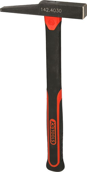 KS Tools Elektrikerhammer, französische Form, Fiberglasstiel, 200g, 142.4030