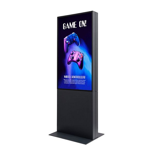 Showdown Displays Digitale Smart Line Infostele doppelseitig 50" mit Samsung-Bildschirm, DITDTOTEM50ESF