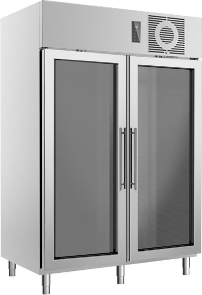 KBS Edelstahlglastürkühlschrank KU 1421 G, 111455, 4059395052343