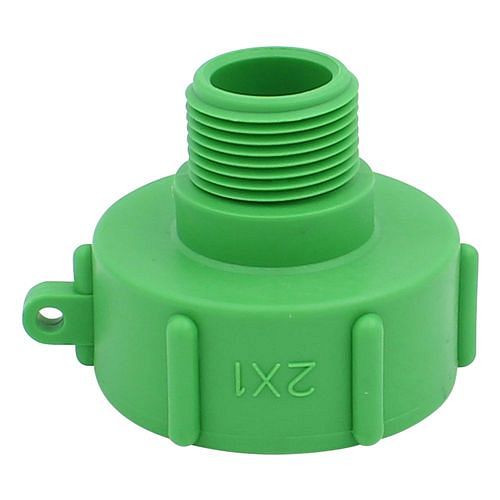 DENIOS IBC-Adapter, mit 1 Feingewinde AG, für Anschluss S60x6, VE: 3 Stück, 311462