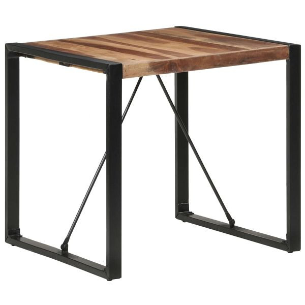 vidaXL Esstisch 80x80x75 cm Massivholz mit Palisander-Finish, 321602