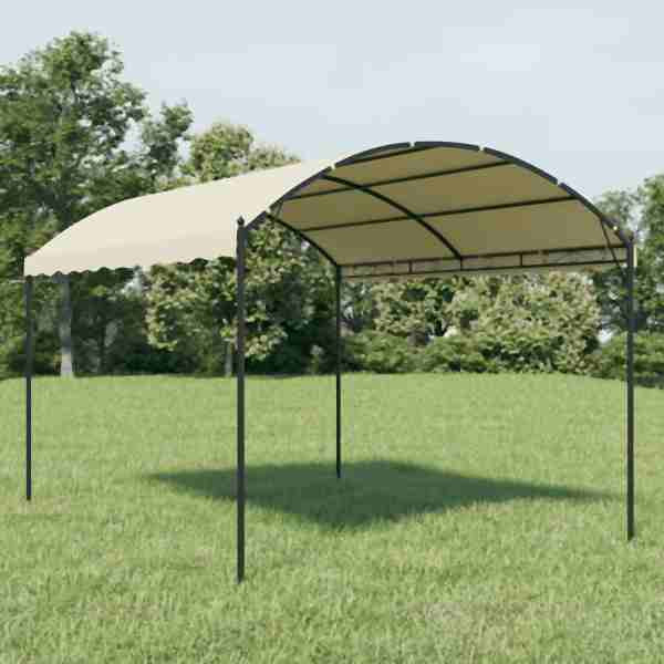 vidaXL Pavillon Stoff Creme, Polyester, 48029, 8719883771366