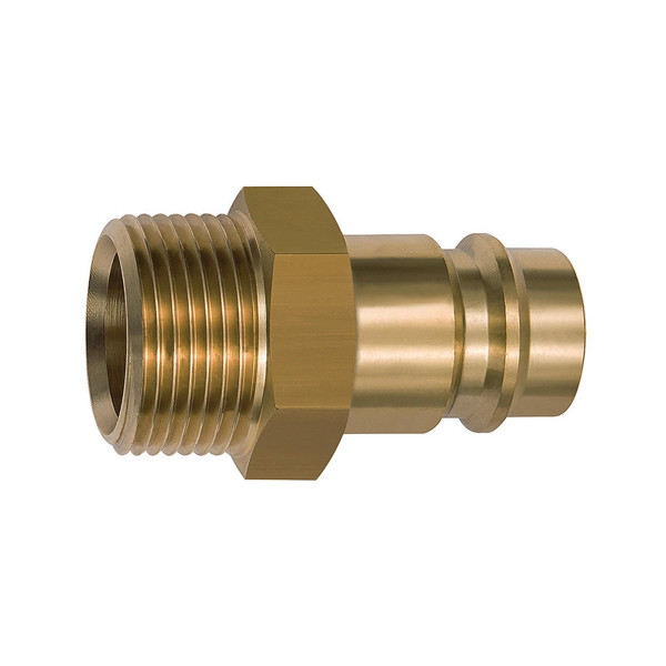 Riegler Nippel für Kupplungen NW 19, Messing blank, G 3/4 AG, 141570