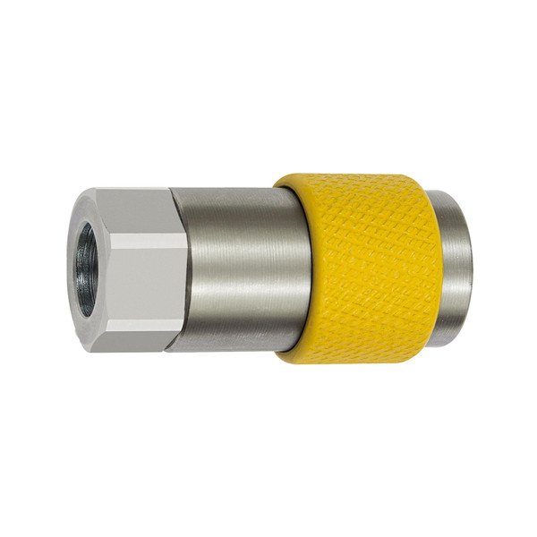 Riegler Unverwechselbare Dreh-Sicherheitskupplung NW 6, ISO 6150 C, G 1/4 IG, rot, 141846