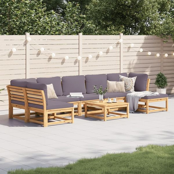 vidaXL 8-teilig Garten-Lounge-Set mit Kissen Massivholz Akazie, 3214328