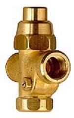 Benkiser Selbstschlussventil 1/2 Zoll x 1/2 Zoll, 1/2 Zoll Anschlussgewinde, (DN15) 1/2 Zoll Abgangsgewinde, MS roh, 0610513