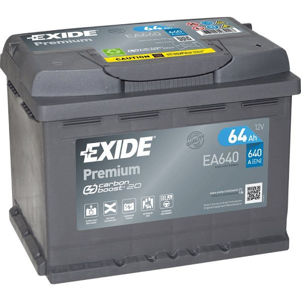 EXIDE Premium EA 640 Pb Starterbatterie, 101 009300 20