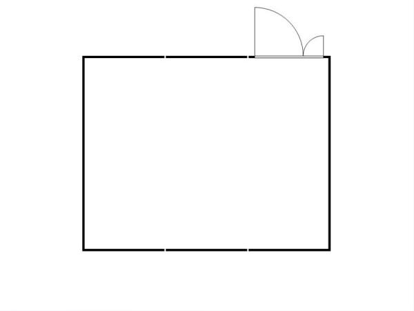 FLADAFI Materialcontainer-Kombination MC 1560, verzinkt, zerlegt, ohne Boden, Doppelflügeltür (asymmetrisch) auf der 6 m Seite, F15630204