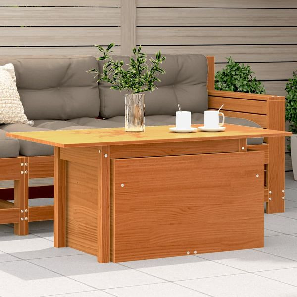 vidaXL Gartentisch Wachsbraun 100x50x75 cm Massivholz Kiefer, 844910