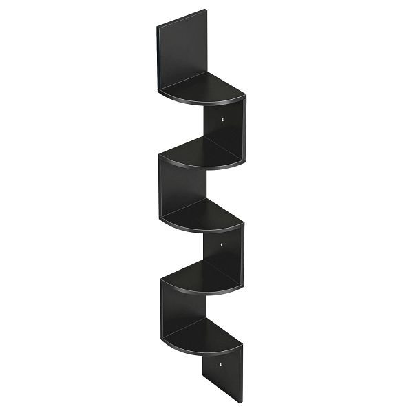 VASAGLE Bücherregal, Schwarz, 20x20x126 cm, LBC072B01