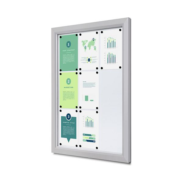 Showdown Displays Abschließbarer Schaukasten Outdoor Slim 9 x A4, SCTE9xA4PH