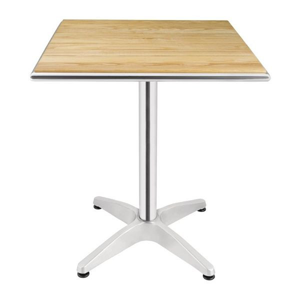 Bolero viereckiger Tisch Eschenholz 1 Bein 60cm, U430