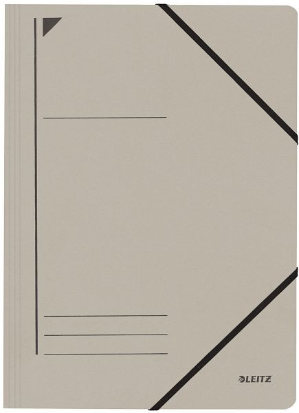 LEITZ 3980 Eckspanner, A4, 250 Blatt, Pendarec-Karton (RC), grau, 3980-00-85