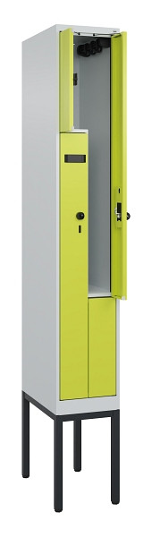 C+P Z-Spind Evolo PLUS, Gestell, 2 Fächer, 2120x300x500mm, 7035/0024, Drehriegel, 0490337-102 S10011