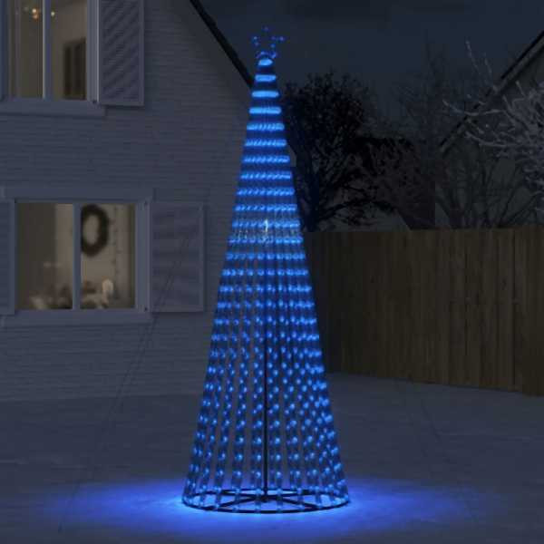 vidaXL Weihnachtsbaum Kegelform 688 LEDs Blau 300 cm, 358070