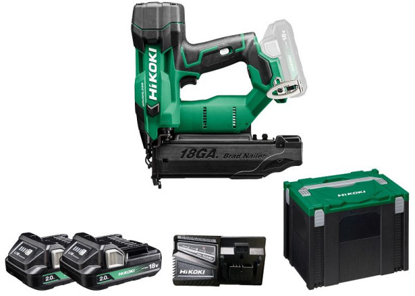 HiKOKI 18V Akku Stift.Nagler (Brushless), 2 x 2.0 Ah, 50 mm, NT1850DA (2.0) (HSC IV) Akku Stift Nagler, NT1850DAWXZ