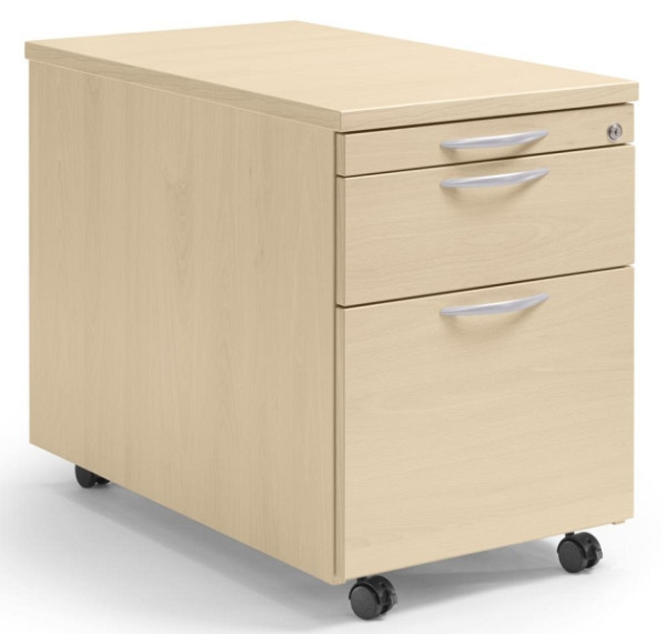 Deskin Rollcontainer MULTI M, Ahorndekor, B 435 x H 590 x T 800 mm, 1 Schub, 290678