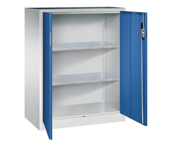 C+P Flügeltürenschrank Acurado, H1200xB930xT500mm, 7035/5010, 8521-000 S10203