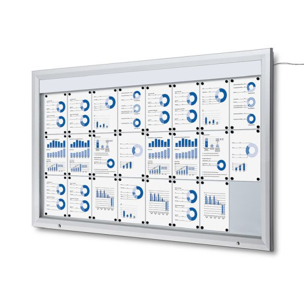 Showdown Displays Schaukasten Außen LED (24xA4), SCT24xA4PHLED