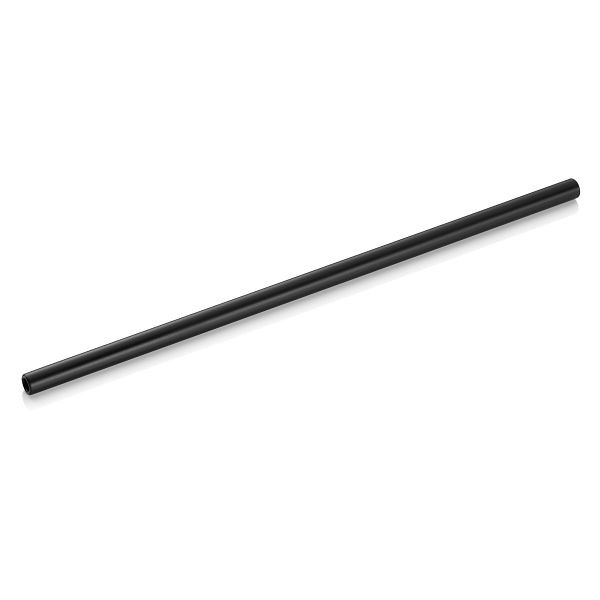 WAS Glastrinkhalm mit Bürste Set NOCTURN, 23 cm, Ø 8 mm, schwarz, Glas, VE: 50 Stück, 8330123