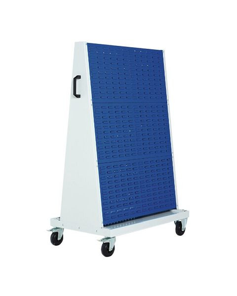 bott perfo Rack plus mobil 6 Schlitzplatten, BxTxH: 1000x650x1600mm, Enzianblau, 14026028.11