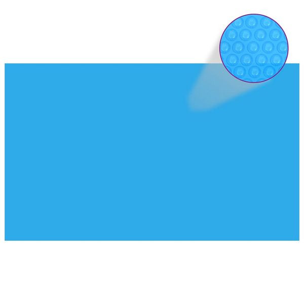 vidaXL Rechteckige Poolabdeckung 1000x600 cm PE Blau, 92961