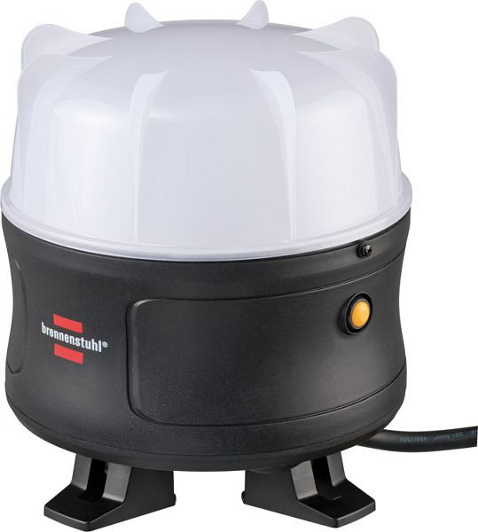 Brennenstuhl 360° LED Baustrahler (LED Arbeitsstrahler mit spritzwassergeschützter Steckdose, 50W, 5400lm, IP54, mit 5m Kabel), 1171410902