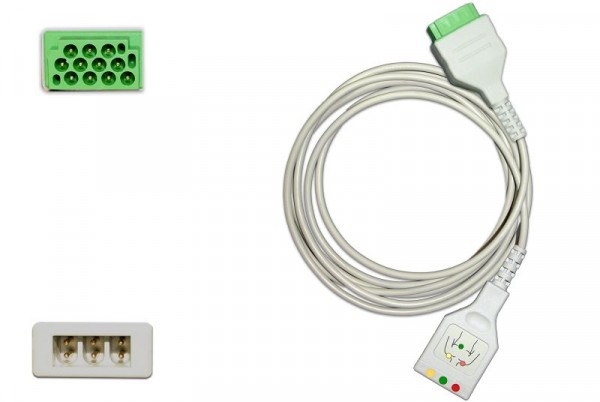 Golmed 3-adriges EKG-Stammkabel mit VS-Stecksystem, zu GE Marquette, 15-3-G51.1