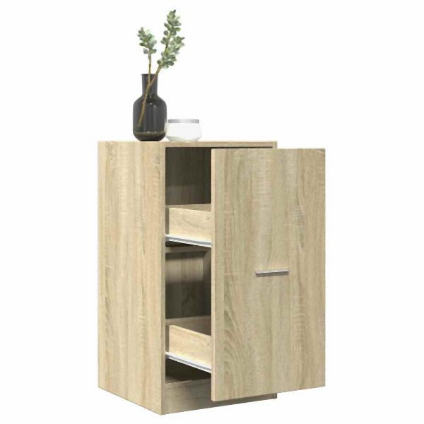vidaXL Apothekerschrank Sonoma-Eiche 40x41x77,5 cm Holzwerkstoff, 855189