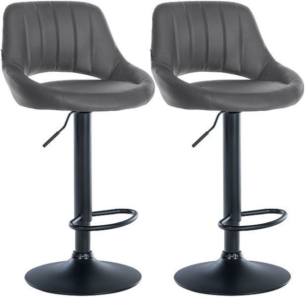 CLP Barhocker Milet Kunstleder B, grau, VE: 2 Stück, 324564