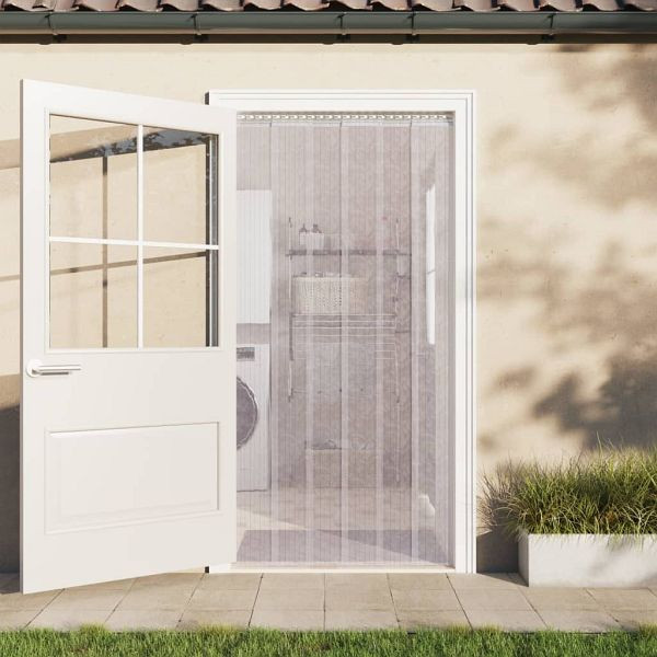 vidaXL Türvorhang Transparent 200x1,6 mm 25 m PVC, 153861