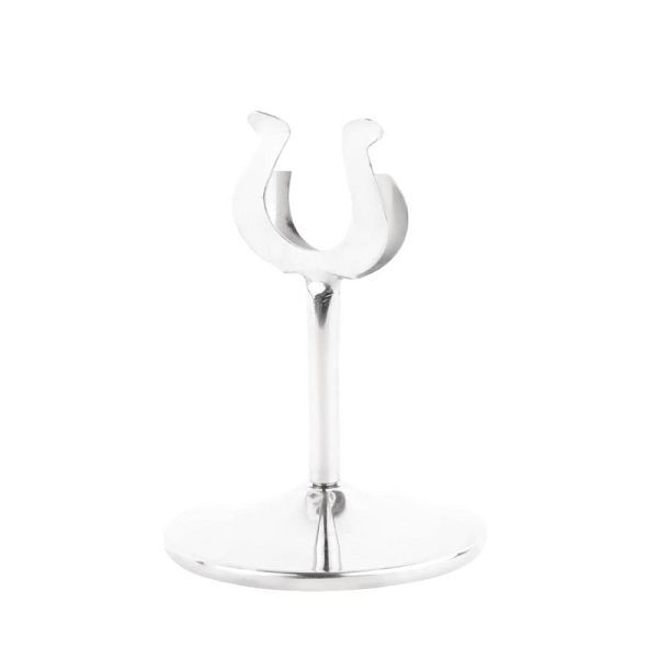 Olympia Tischkartenhalter 10cm, Edelstahl, für Tischnummernschilder, P342