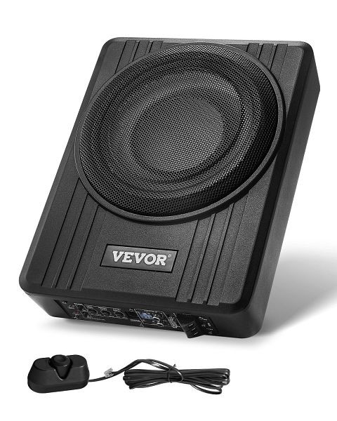 VEVOR Untersitz-Auto-Subwoofer, 300W Schlankes Aktives Subwoofer-System 254mm, MCXAZQCZYXDYCTMWWV9