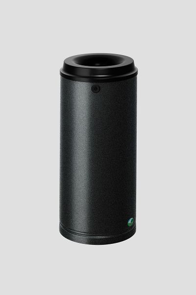 VAR Papierkorb 24 Liter mit Wandhalterung, antik-silber, 3198