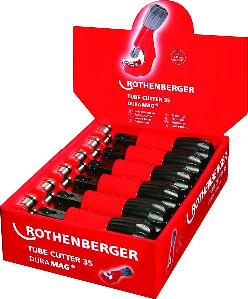 Rothenberger TUBE CUTTER 35, DURAMAG, Thekendisplay, 6 Stück, 070027DB