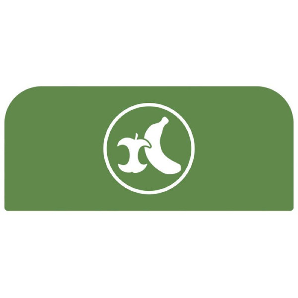 STEIN HGS Configure Recycling-Station Hinweistafel Organischer Abfall, grün, 57 Liter, DE, 84087.0002