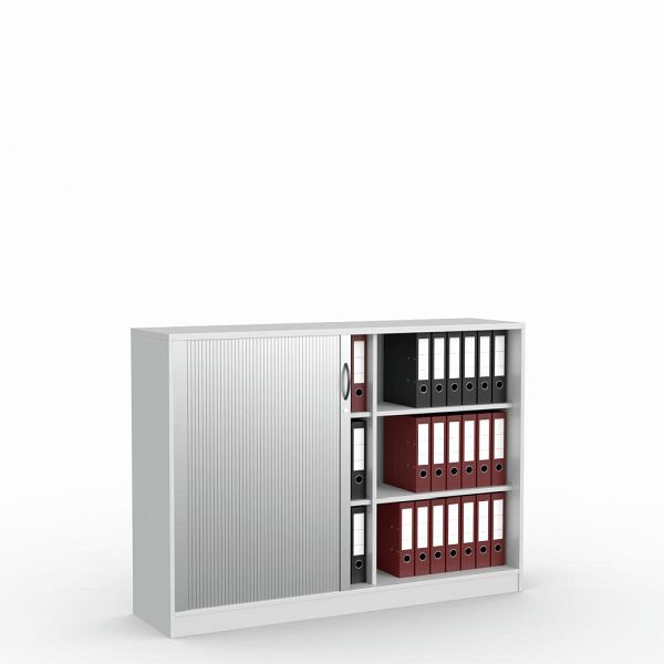 Deskin Rollladenschrank MULTI M, Dekor lichtgrau, B 1600 x H 1145 x T 420 mm, 273420