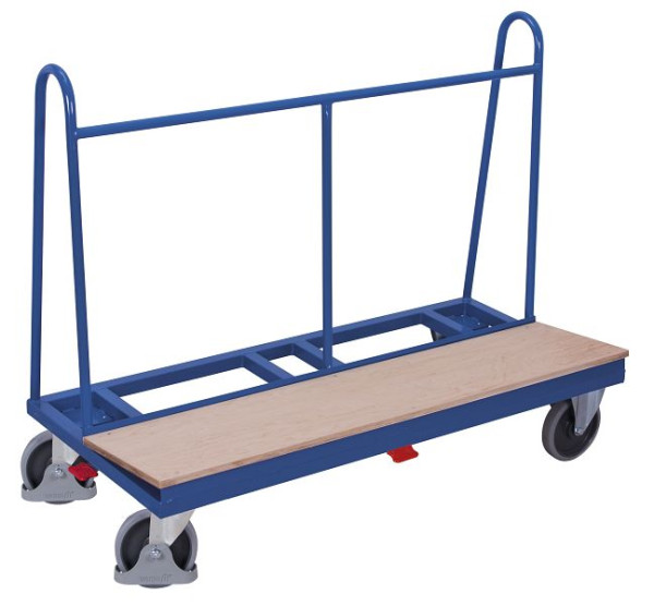 VARIOfit Plattenwagen, Ladefläche: 1.500 x 370 mm, RAL 5010 enzianblau, pl-150.010