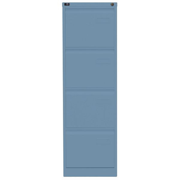 Bisley LIGHT Hängeregistraturschrank LIGHT, einbahnig, 4 HR-Schubladen, 605 blau, IPCCA14605