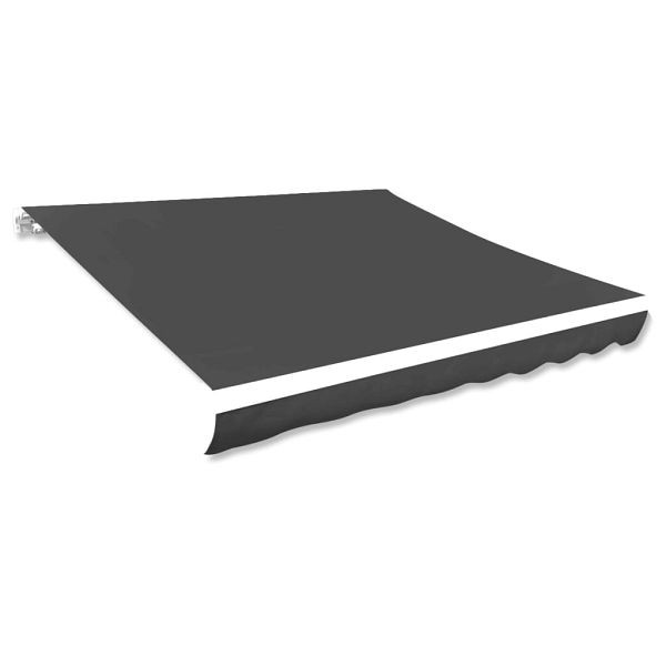vidaXL Markisenbespannung Canvas Anthrazit 300x250 cm, 143708